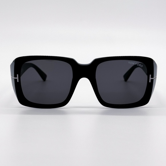 NEW TOM FORD TF1035N ECO 01A WOMEN SUNGLASSES RYDER-02 FT1035N/S BLACK GREY - Picture 4 of 10